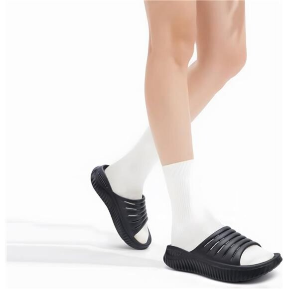 GPOS Womens Recovery Slides Sandals with Orthotic Plantar Fasciitis Relief - Picture 6 of 8